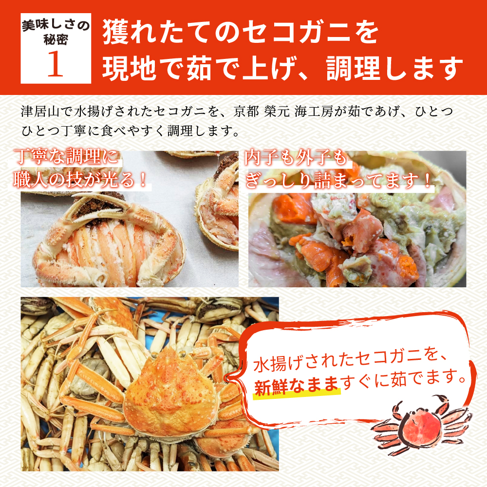 【特大サイズ】セコガニの甲羅盛り 5個入りの画像4